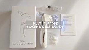 BASIKE เครื่องดูดสิวหัวดำแบบชาร์จได้อเนกประสงค์ Type C สูญญากาศ ประคบเย็นและร้อน การสั่นสะเทือน หัววัดแบบเปลี่ยนได้ 5 หัว 5 โหมด 5 ระดับการดูด