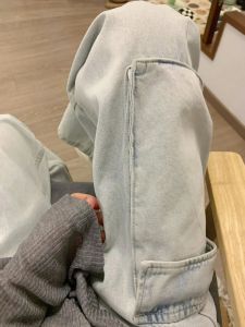 High Waist Wide Leg Jeans Workwear Pants Womens Spring Autumn New Style Long Length 175 Tall Size Loose Slim Straight Floor-Length Pants