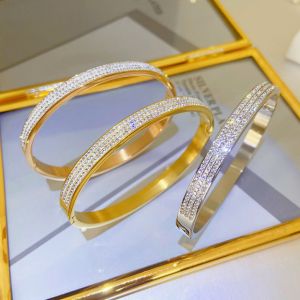 OYJR Diamond Gelang Tangan Perempuan Bangles for Women Gold Bangle Stainless Charm Bracelets Jewelry Gift 手鐲