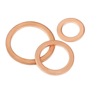 TIANZHUOJINSHU | Annealed Pure Copper Sealing Gaskets Circular Flat Washers