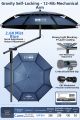 BENNUO | Easy Operate Heavy-duty Color Rubber Sunscreen and Rainproof Fishing Umbrella. 
