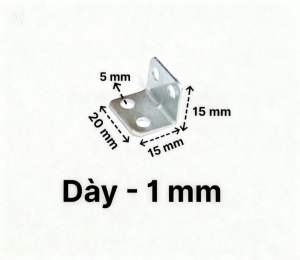 Ke vuông góc - 2 phân - 4 lổ ( combo 100 cái )