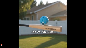 Baseball Hitting Practice Trainer Portable Tee Popper with 1 Training Ball Included
