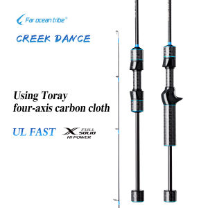 【Far Ocean Tribe】1.53M/1.68M/1.8M 1-7LB light rod ul ultra light fishing rod spinning rod baitcasting rod light fishing carbon fiber fishing rod Shrimp rod Fishing rod set Cheap fishing rods shrink rod jigging outdoor