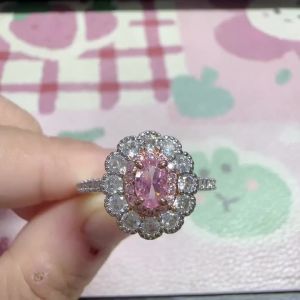 Huitan Slim Ring for Women Party Romantic Inlaid Shiny Pink/Yellow CZ Fashion Two Tone Accessories Elegant Wedding Jewelry Gift