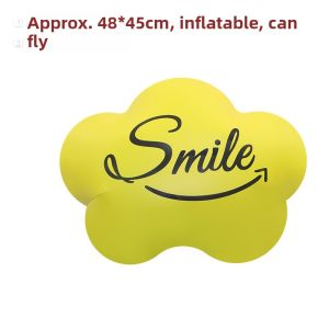 Smiling Cloud Cartoon Aluminum Foil Balloons Birthday Party Decoration Toy Window Display White Cloud Shape 18-Inch Festive Gifts