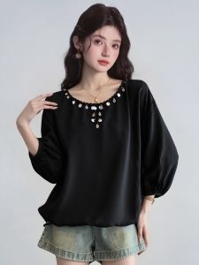 AIYITI | Bling Seven-Eighths Sleeve Plus Size Blouse