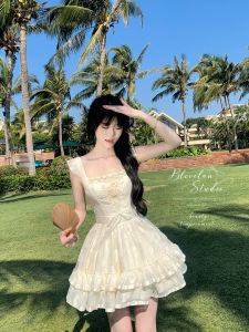 Đầm Ngắn Dáng A Thêu Hoa Đầy Đủ