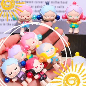 New 3D POP MART Skullpanda Girl Series Ornaments Kawaii Anime Character Vertical Model Doll DIY Resin Ornaments Childrens Gifts