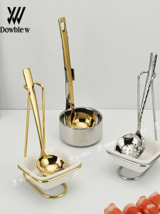 Bộ Thìa Rây Súp Bằng Thép Không Gỉ 304 Dùng Cho Cá Nhân Bộ Rây Súp Cao Cấp Cho Khách Sạn Bát Súp Ngắn Cầm Tay DOWBLEW