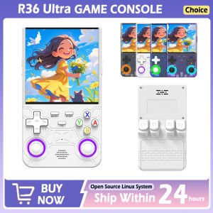 New R36 Ultra Retro Handheld Game Console 4.0-inch Screen Open Source Linux System Portable Video Player 128GB Kids Boy Gifts