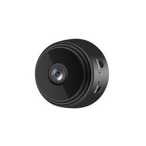 Mini Surveillance Camera 480p HD 2.4G WiFi Wireless Indoor Security Camera Rechargeable Battery with Two-Way Audio Night Vision