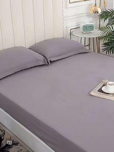 Cadar Tilam Plain Premium Fitted Bed sheet Homestay - Single/Super Single/Queen/King Black Hitam Bedsheet PS - Trusted Malaysia Seller - Ready Stock in KL - Affordable Price