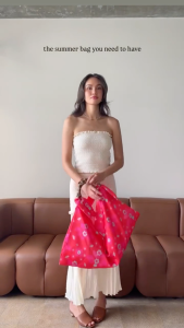 Silk Scarf Tote Beach Bag