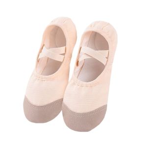 Womens Ballet Dance Shoes Soft Bottom Cat Claw Shape Practice Shoes Adult Childrens Ballet Footwear Tan Color Sports Fitness