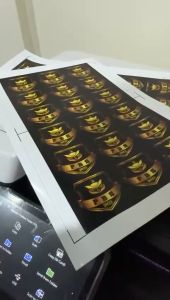 Promo Cetak Stiker Chromo Glossy A3+ PRINT ONLY Label Kemasan Makanan Minuman Murah Hasil Cerah