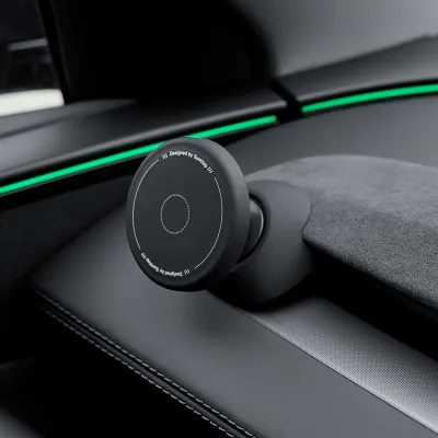 HAONA | New Model Y Tesla Car Mount Silicone Magnetic Phone Holder Interior Accessories Specialized for Tesla Mobile Phone Stand