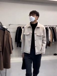 Áo Khoác Dạ Nam THRRE A Chất Liệu Dạ Ép 2 Lớp Cao Cấp | Cúc Bấm Kim Loại Sang Trọng