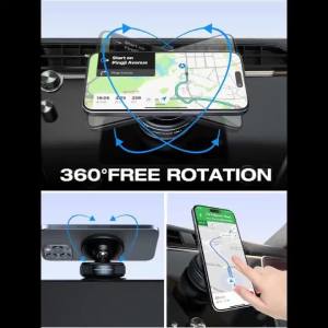 Giá Đỡ Điện Thoại Từ Tính Hút Chân Không 360 Độ Gắn Kính Chắn Gió Ô Tô Dùng Được Cho Tất Cả Các Loại Điện Thoại Thông Minh