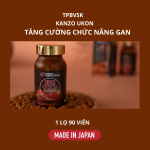 TPBVSK Viên Uống Bổ Gan Hỗ Trợ Giải Độc Mát Gan Hạ Men Gan Giảm Căng Thẳng Mệt Mỏi Kanzo Ukon Genki Fami Nhật Bản