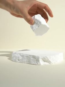 Miếng Đá Trắng Bục Kê Tối Giản Chụp Ảnh Sản Phẩm Trang Sức Mỹ Phẩm Fishy Decor