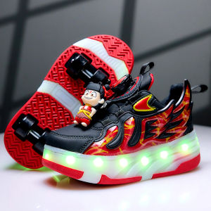 Adjustable Four Wheel Invisible Children Roller Skates