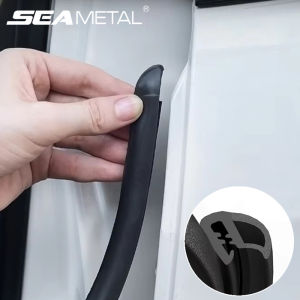 SEAMETAL | SEAMETAL Rubber Car Door Edge Seal Strip Universal B-Pillar Protector Strips Waterproof Sound Insulation Auto Door Sealing Strip