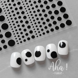 [Sober Personnel] Geometric Triangle Polka Dot Dots Nail Art Sticker Mens Nail Decals Couple Sticker