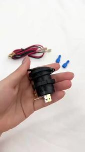 kebidumei | 68W 4.2A 12V Dual USB Sạc Xe Hơi Chống Nước Điện Ổ Cắm Cho Xe Thuyền Xe Tải Xe Máy Có Bảng Điều Khiển
