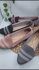Sandal Mules Rajut Premium Import Slip On Sol Karet Full Warna Cantik - JTB 08