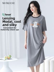 Mom Jane | Maternity Sleep Dress Summer Lightweight Modal