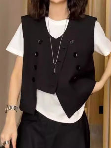 เสื้อกั๊กสีพื้นคอตั้งแบบลำลองสำหรับผู้หญิง ทรงเข้ารูป แขนยาว ปกติ ฤดูใบไม้ผลิ 2024 เสื้อคลุมกันหนาวแบบมีฮู้ดแบบสวมหัว