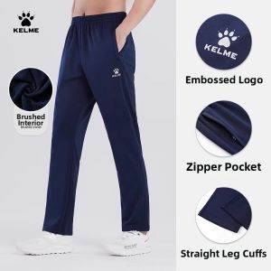 Kelme | Elastic Fleece Black Straight Leg Athletic Pants