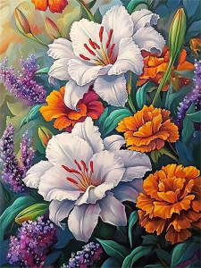 Huacan Home Decor Flowers Diamond Painting Complete Kit New Arrivals 2025 Diamond Mosaic Rhinestone Pictures