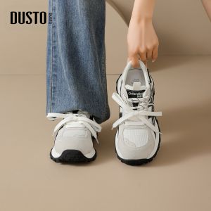 DUSTO | Thick Sole Retro Breathable Double Laces Sporty Leisure Shoes