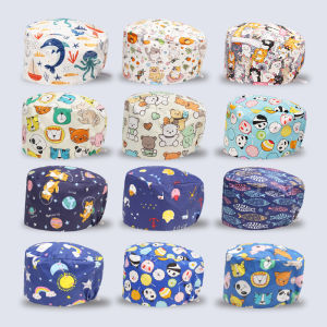 Cordlock Long Hair Medical Nursing Scrub Caps for Women Men Cotton UltraSoft Doctor Clinical Hospital Dentist Surgical Hats K962