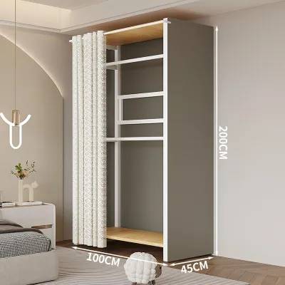 Freestanding Open Wardrobe Metal Storage Rack