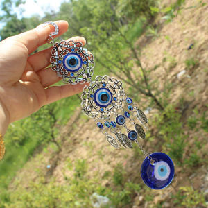 Turkish Blue Glass Evil Eye Amulet Wall Hanging Home Decoration Lucky Protection