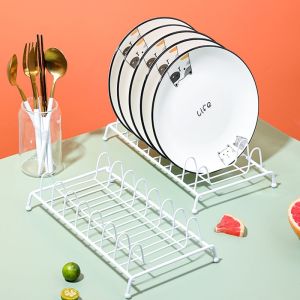 Kitchen Dish Drainer Rack Plate Storage Shelf Bowl Dishwasher Metal Material Chinese Style Stand Floor Mounted Multi-layer Shelf