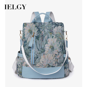 IELGY Multi-Purpose Bag Retro Trendy Backpack Large Capacity Simple Niche Feel Ladies Backpack