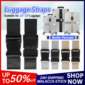 Luggage Strap Belt 3 Digit Passcode Buckle Lock Bag Suitcase 20-32Inch Adjustable Travel Packing Baggage Cross Fixed Straps