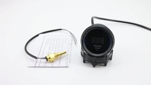 RYSJM | 2" 52mm Car Digital Meter Vacuum Turbo EXT Temp Oil Temp Gauge 12V Water Temperature Gauge Meter With Warning Light