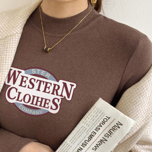 เสื้อเชิ้ตคอตั้งแขนยาวผู้หญิงฤดูใบไม้ร่วงและฤดูหนาว 2025 ใหม่ เสื้อชั้นในขนแกะแบบสองด้านสำหรับผู้หญิง เสื้อชั้นในสีคาเฟ่ เสื้อชั้นในแบบสวมหัว