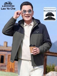 LAOYECHE | Áo Khoác Mới Cho Người Già Nam Có Cổ Đeo Rời