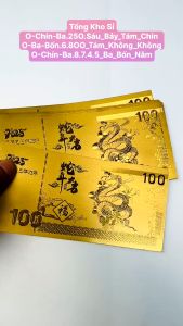 ⭐TẾT 2025⭐  [GIÁ RẺ]  Tiền Lá Vàng Hình Con Rắn Macao 100  chất liệu nhựa plastic lì xì tết 2025 độc đáo