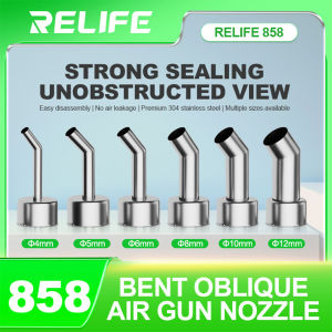 RELIFE 858 Series Bending Nozzles High-Quality 304 Stainless Steel Strong Sealing no Air Leakage Bent Oblique Air Nozzle