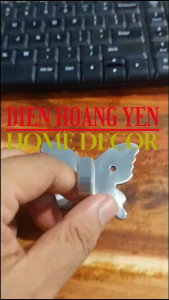 móc áo đơn inox - Móc áo inox hình con bướm