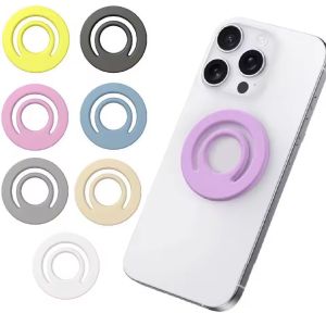 Magnetic Phone Holder Silicone Magnetic Phone Grip Finger Loop for All Smart Phones Easy to Install and Remove