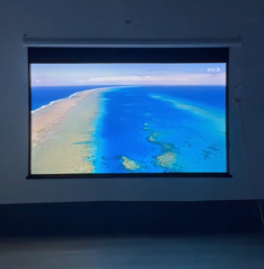 EXPOSE Electric Projector screen 84 Inch Motorized Anti light Movie Curtain 16:9 Portable 4K/8K Full HD