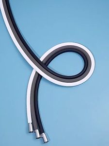 1.5M SILICONE SHOWER TUBE BLACK /GREY /WHITE - (H101B /H102G /H103W)